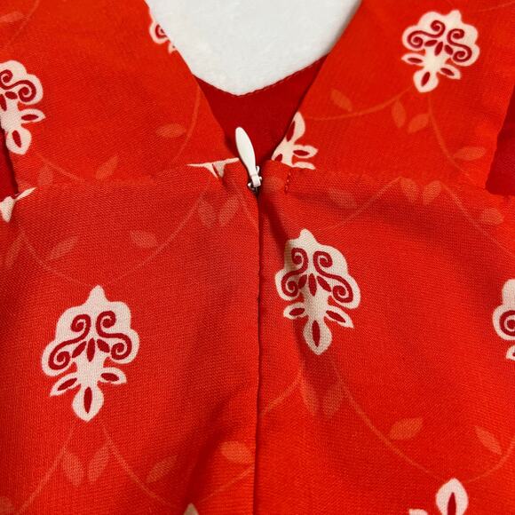 Women's Sleeveless V-Neck Fit and Flare Mini Dress Size XS Bohemian Colorful - Picture 6 of 10